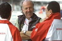 David Richards (BAR-Teamchef) und Honda-Angestellte