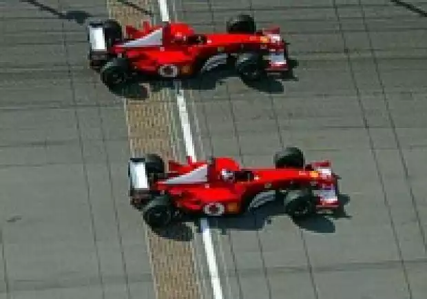 Titel-Bild zur News: Michael Schumacher, Rubens Barrichello