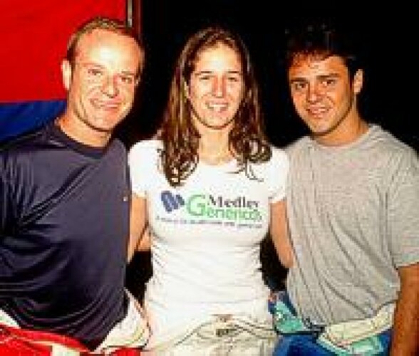 Titel-Bild zur News: Barrichello und Massa