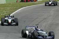Montoya, Räikkönen, Coulthard