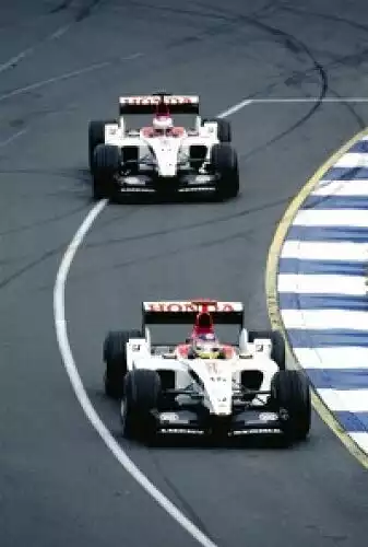 Jacques Villeneuve und Jenson Button Titel-Bild zur News: Jacques Villeneuve und Jenson Button