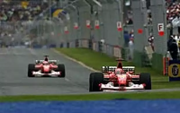 Michael Schumacher und Rubens Barrichello Titel-Bild zur News: Michael Schumacher und Rubens Barrichello