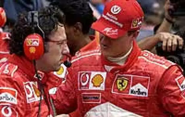 Luca Baldisserri und Michael Schumacher Titel-Bild zur News: Luca Baldisserri und Michael Schumacher