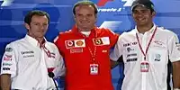 Da Matta, Barrichello und Pizzonia