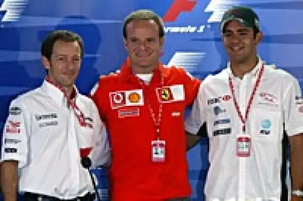 Da Matta, Barrichello und Pizzonia Titel-Bild zur News: Da Matta, Barrichello und Pizzonia