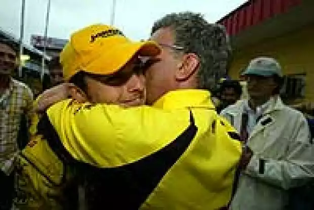 Giancarlo Fisichella und Eddie Jordan Titel-Bild zur News: Giancarlo Fisichella und Eddie Jordan