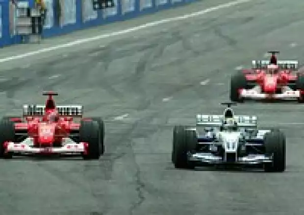 Michael und Ralf Schumacher und Barrichello Titel-Bild zur News: Michael und Ralf Schumacher und Barrichello