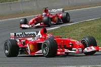 Schumacher und Rubens Barrichello
