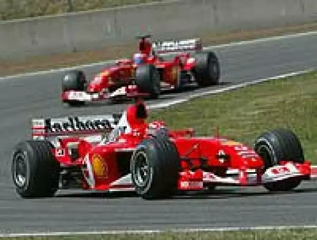 Schumacher und Rubens Barrichello Titel-Bild zur News: Schumacher und Rubens Barrichello