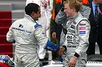Juan Pablo Montoya und Kimi Räikkönen