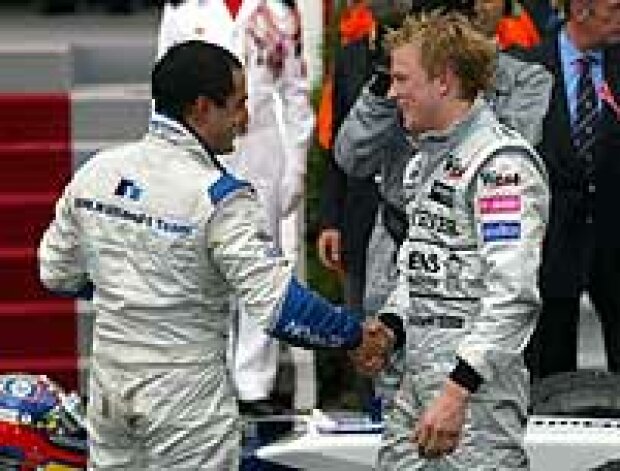 Titel-Bild zur News: Juan Pablo Montoya und Kimi Räikkönen