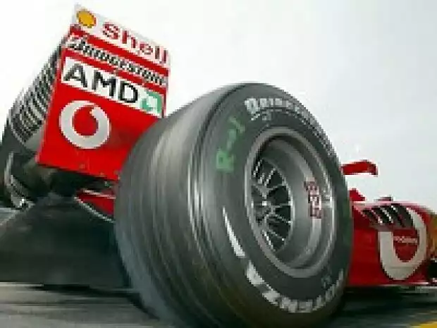 Bridgestone-Reifen am F2003-GA Titel-Bild zur News: Bridgestone-Reifen am F2003-GA