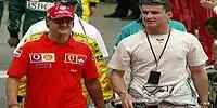 Michael Schumacher und David Coulthard