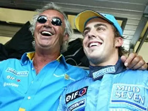 Titel-Bild zur News: Flavio Briatore und Fernando Alonso
