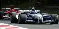 Montoya vor einem Ferrari