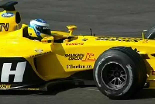 Björn Wirdheim im Jordan-Ford EJ13 Titel-Bild zur News: Björn Wirdheim im Jordan-Ford EJ13