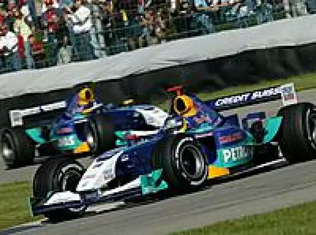 Nick Heidfeld vor Heinz-Harald Frentzen Titel-Bild zur News: Nick Heidfeld vor Heinz-Harald Frentzen