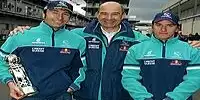 Heinz-Harald Frentzen, Peter Sauber und Nick Heidfeld