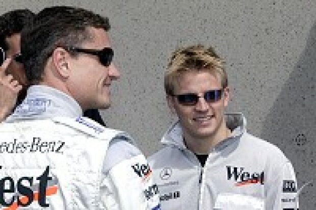 Titel-Bild zur News: David Coulthard und Kimi Räikkönen