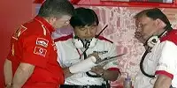 Ross Brawn, Hisao Suganuma und Van de Grint