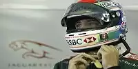 Justin Wilson in der Jaguar-Box