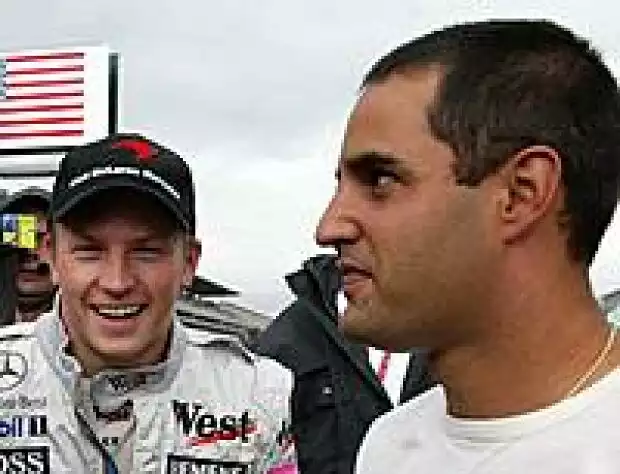 Kimi Räikkönen und Juan-Pablo Montoya Titel-Bild zur News: Kimi Räikkönen und Juan-Pablo Montoya