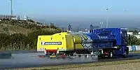 Bild zum Inhalt: Jerez: Sato auf nasser Piste Schnellster
