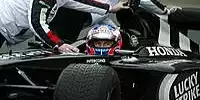 Jenson Button (BAR-Honda) im Konzeptauto für 2004