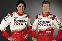 Toyota-Testfahrer Ricardo Zonta und Ryan Briscoe