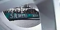 Siemens-Banden-Werbung