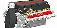 Zeichnung des Ferrari-053-Motors für das Jahr 2004