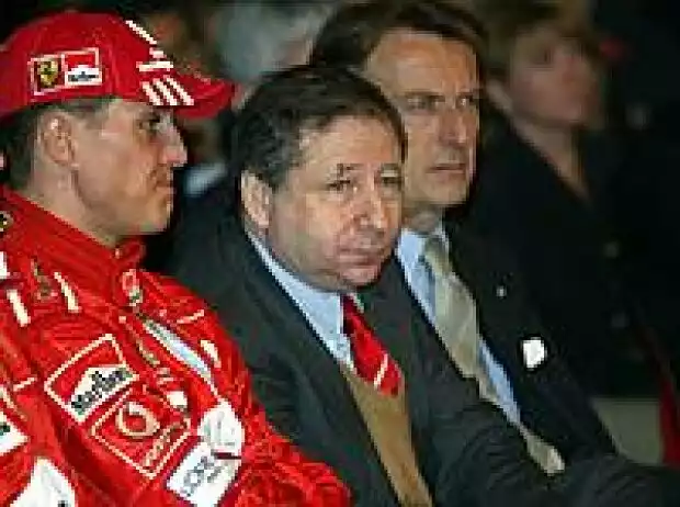 Schumacher, Todt und di Montezemolo Titel-Bild zur News: Schumacher, Todt und di Montezemolo