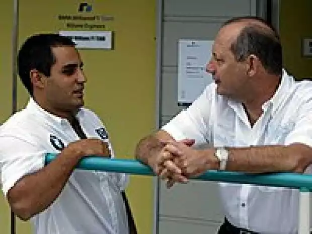 Titel-Bild zur News: Juan-Pablo Montoya und McLaren-Teamchef Ron Dennis