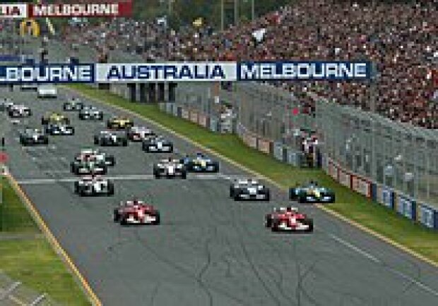 Titel-Bild zur News: Start in Melbourne 2004