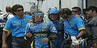 Jarno Trulli und Fernando Alonso