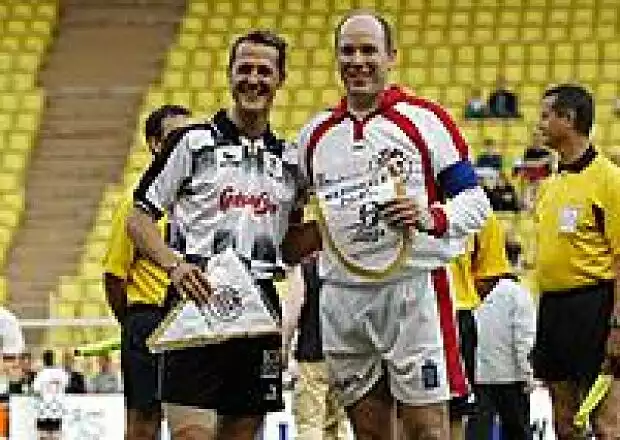 Schumacher und Prinz Albert von Monaco Titel-Bild zur News: Schumacher und Prinz Albert von Monaco
