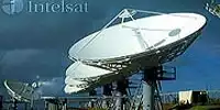 Empfang/Sende-Anlage von Intelsat