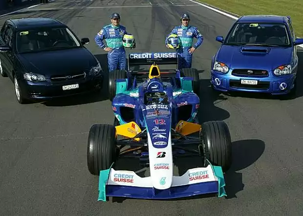 Giancarlo Fisichella und Felipe Massa fahren Sauber und Subaru Titel-Bild zur News: Giancarlo Fisichella und Felipe Massa fahren Sauber und Subaru