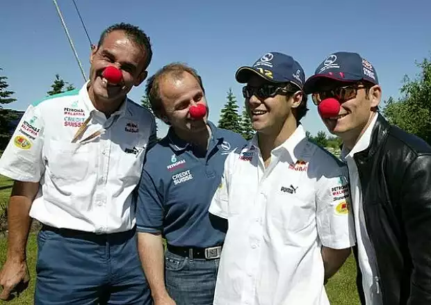 Das Sauber-Team beim 'Cirque du Soleil' Titel-Bild zur News: Das Sauber-Team beim 'Cirque du Soleil'