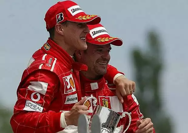 Schumacher und Barrichello Titel-Bild zur News: Schumacher und Barrichello
