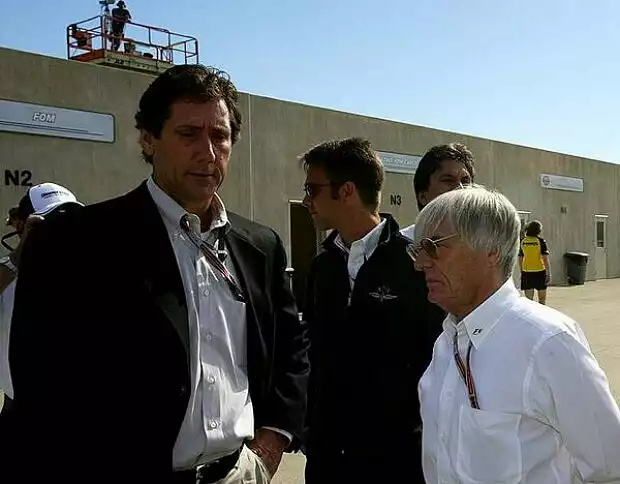 Tony George und Bernie Ecclestone Titel-Bild zur News: Tony George und Bernie Ecclestone
