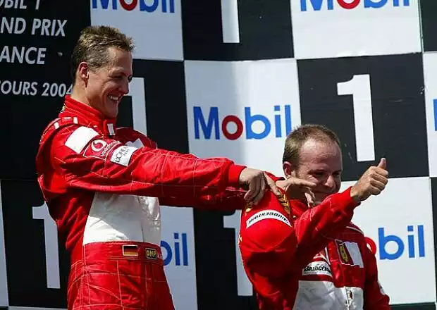 Schumacher und Barrichello Titel-Bild zur News: Schumacher und Barrichello