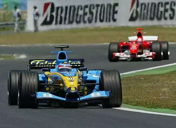 Titel-Bild zur News: Alonso vor Schumacher