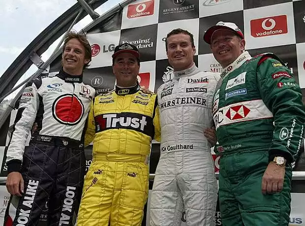 Button, Mansell, Coulthard und Brundle Titel-Bild zur News: Button, Mansell, Coulthard und Brundle