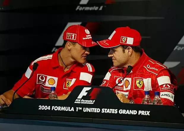 Schumacher und Barrichello Titel-Bild zur News: Schumacher und Barrichello