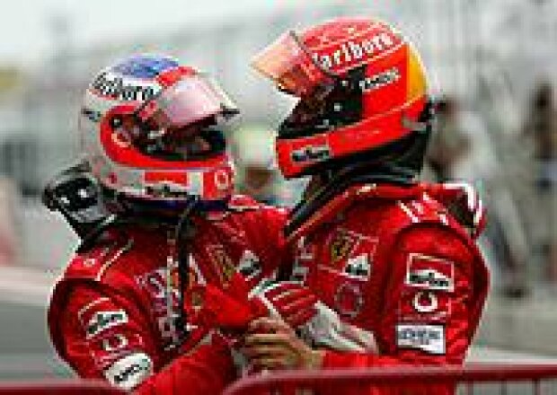 Titel-Bild zur News: Barrichello und Schumacher
