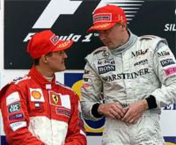 Titel-Bild zur News: Schumacher und Häkkinen