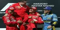 Podium in Ungarn 2004