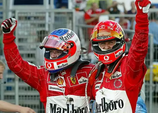 Barrichello und Schumacher Titel-Bild zur News: Barrichello und Schumacher