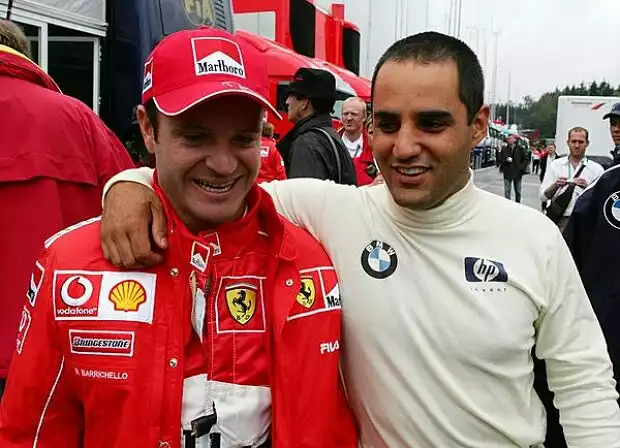 Rubens Barrichello und Juan-Pablo Montoya Titel-Bild zur News: Rubens Barrichello und Juan-Pablo Montoya